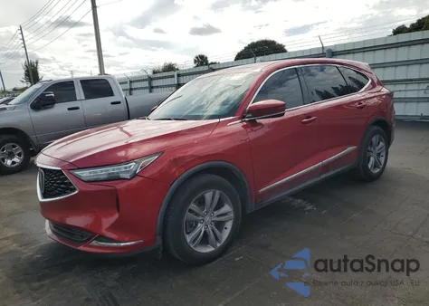 2022 Acura Mdx z USA, uszkodzony, nr VIN 5J8YD9H38NL001544